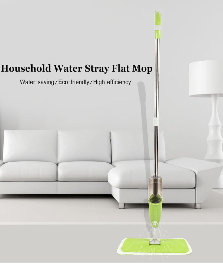 Flat Microfiber Spray Mop – Household Floor Cleaner