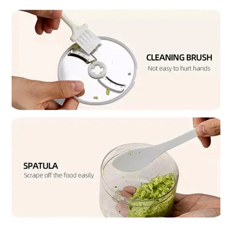 2-in-1 Electric Handheld Food Chopper