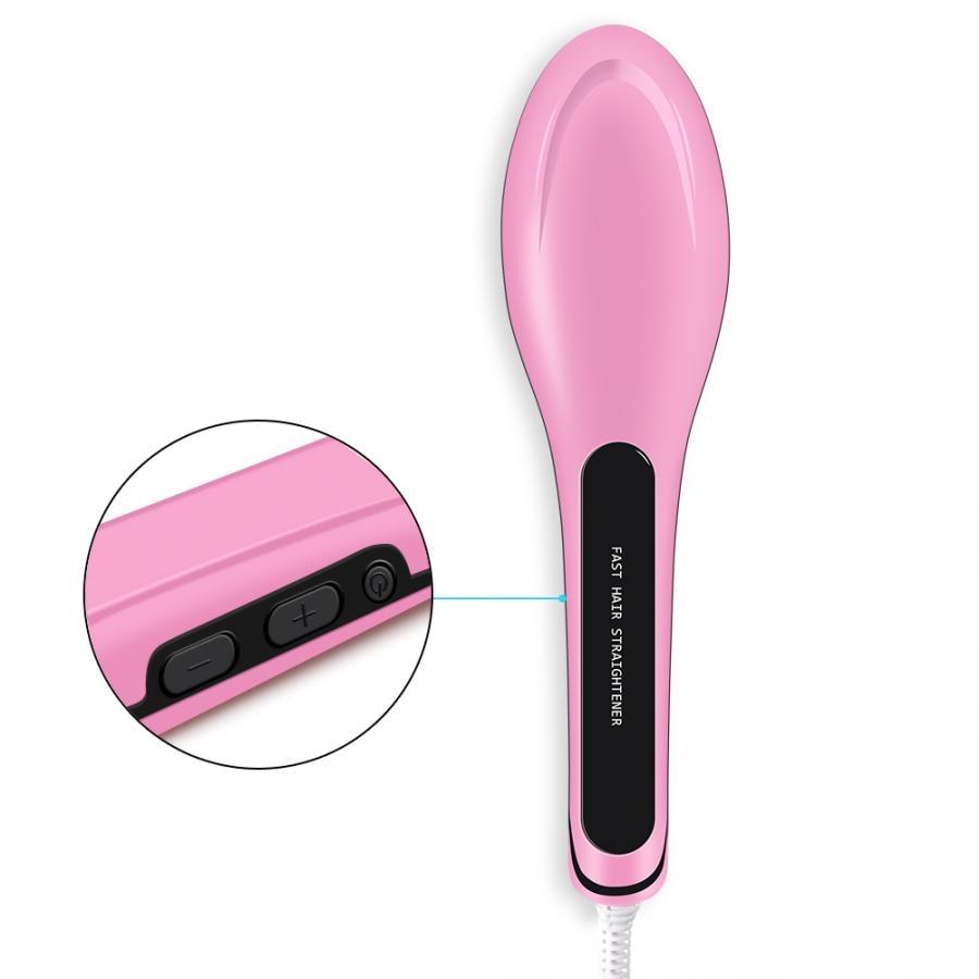 LCD Hair Straightener Brush
