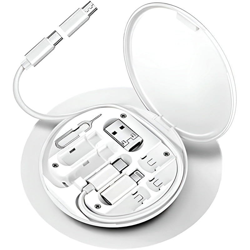 5-in-1 60W Fast Charging Cable Set – Portable Data Cable Kit