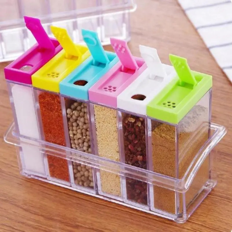 6 Pcs Spice Shaker Storage Boxes