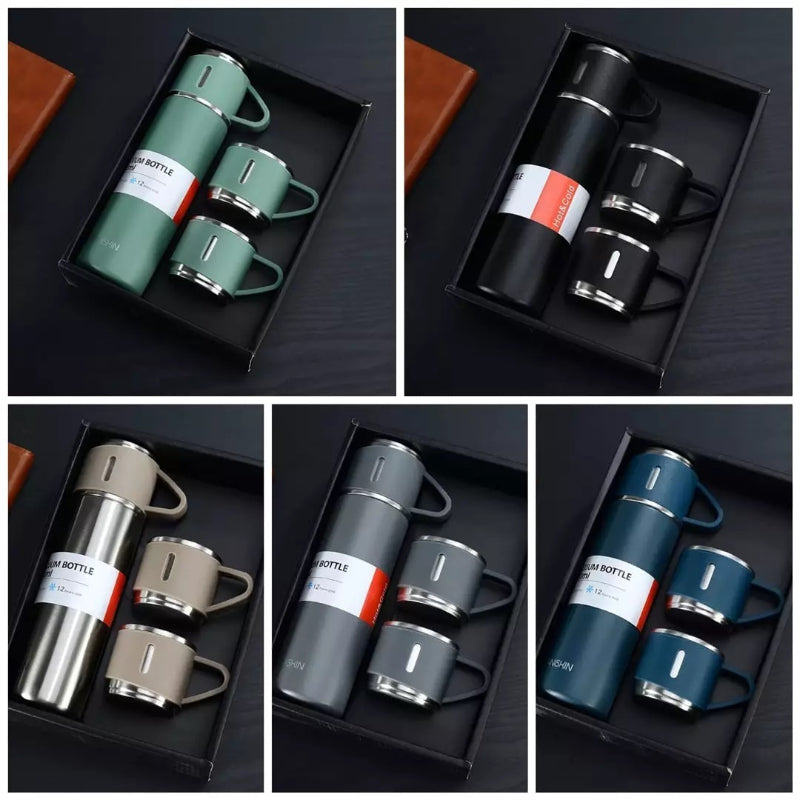 500ml Stainless Steel Vacuum Flask Set