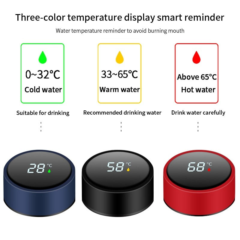 500ml Smart LED Temperature Water Bottle