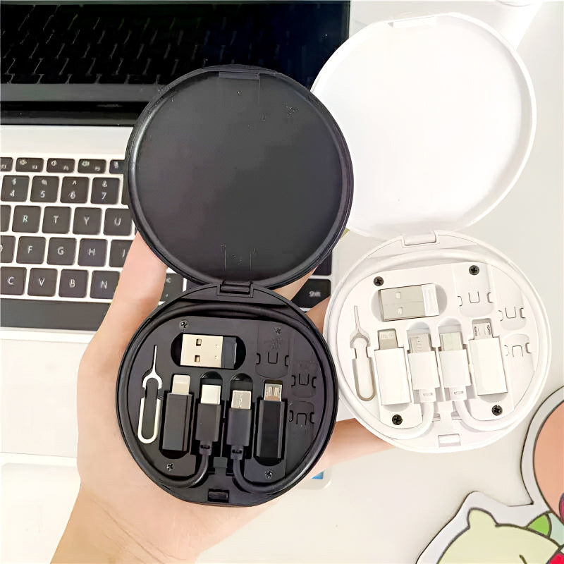 5-in-1 60W Fast Charging Cable Set – Portable Data Cable Kit