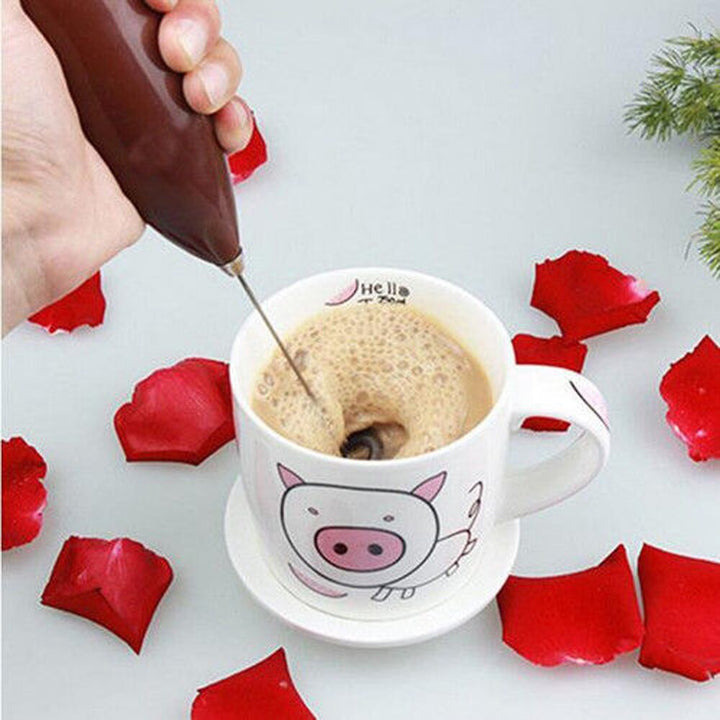 Stainless Steel Automatic Hand Held Electric Mixer Frother Mini Stirrer