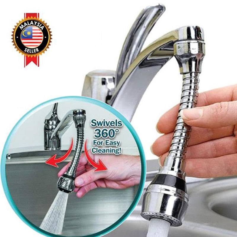 Flexible Splash-Proof Faucet Sprayer with Filter