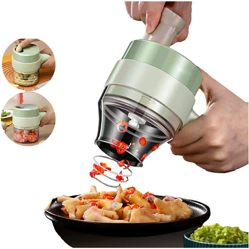 2-in-1 Electric Handheld Food Chopper