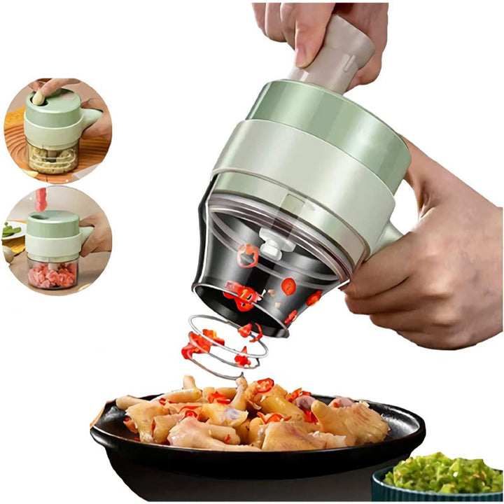 2-in-1 Electric Handheld Food Chopper