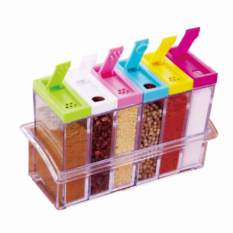 6 Pcs Spice Shaker Storage Boxes
