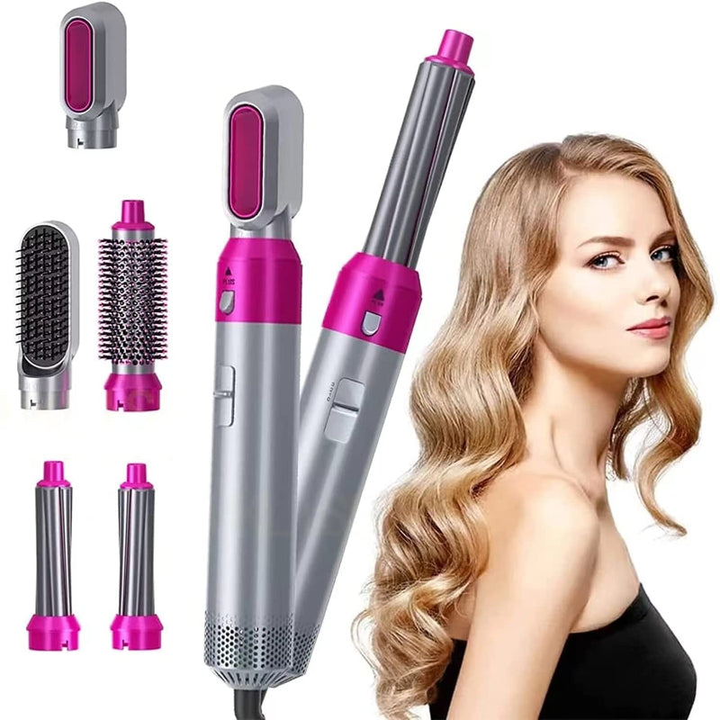 5 in 1 Hair Dryer & Styling Tool – Dryer, Straightener, Curler & Comb
