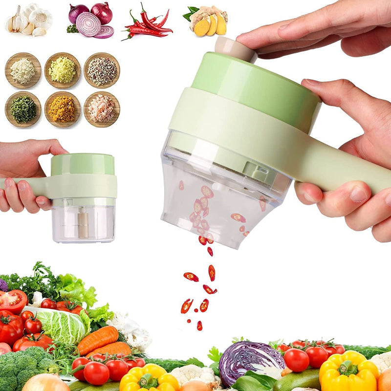 2-in-1 Electric Handheld Food Chopper