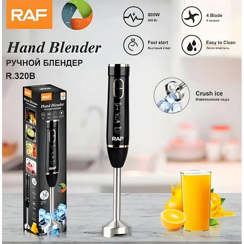 RAF R.320B 800W 4-Blade Hand Blender