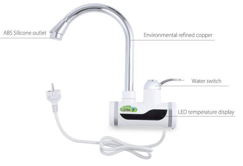 Tankless Instant Hot Water Faucet with LED