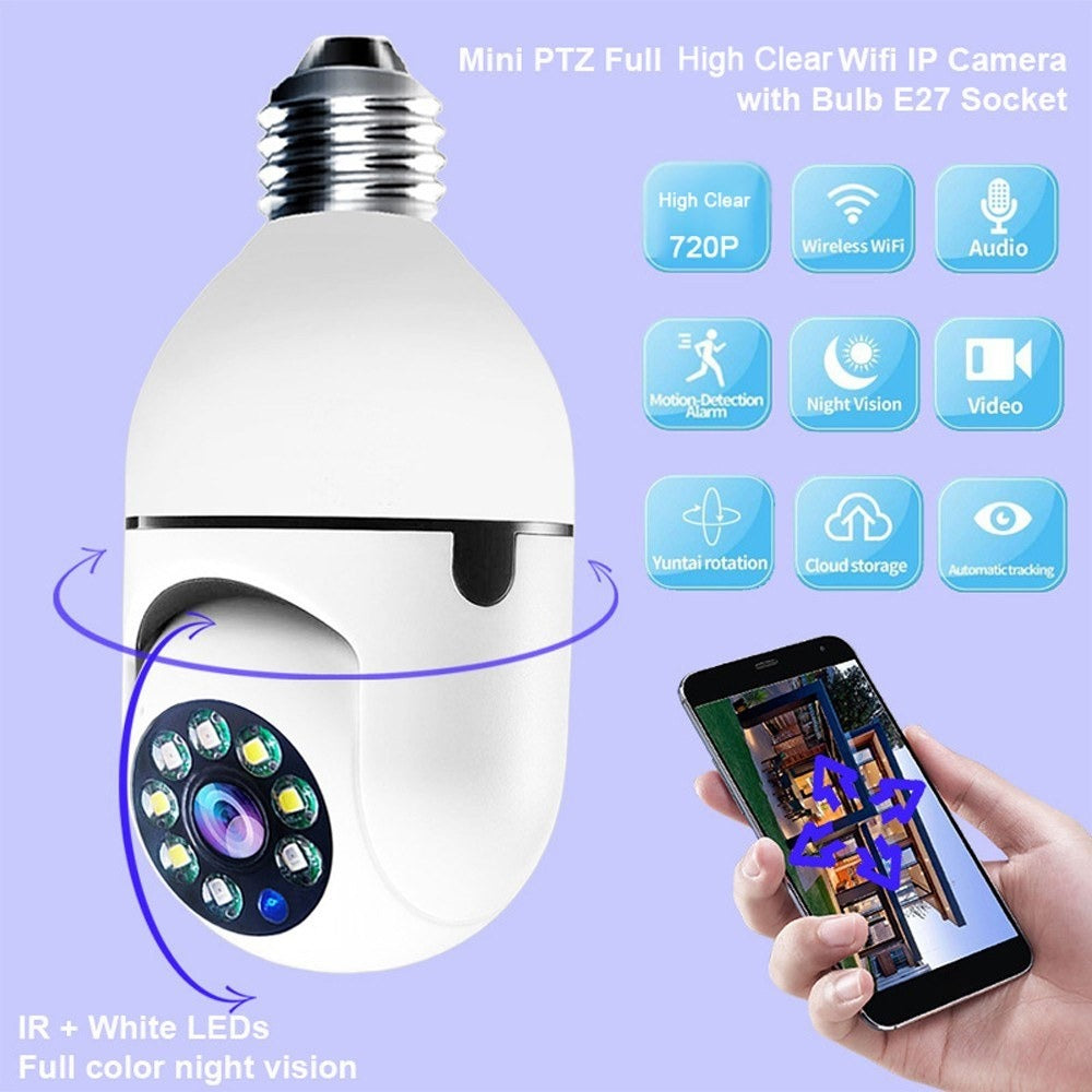 V380 1080P Wireless PTZ LED Bulb Camera