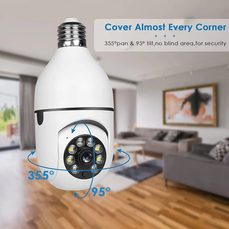 V380 1080P Wireless PTZ LED Bulb Camera
