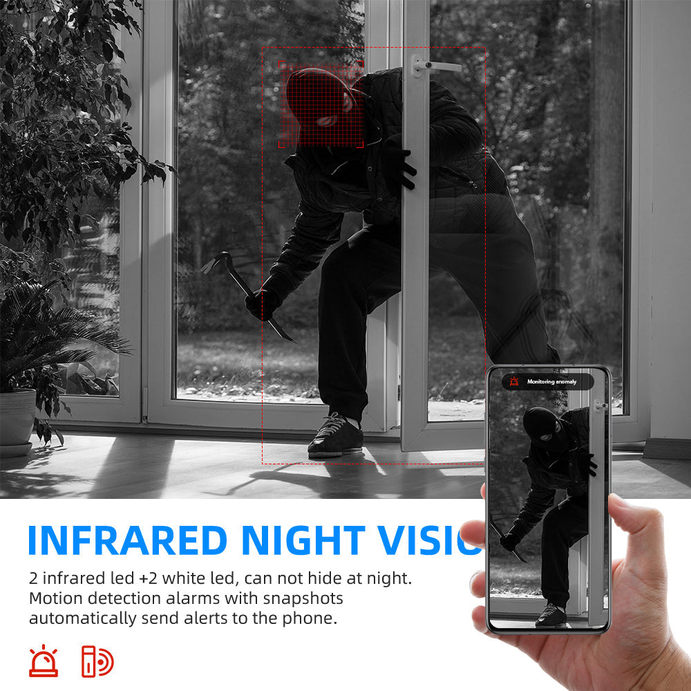 V380 1080P Wireless PTZ LED Bulb Camera