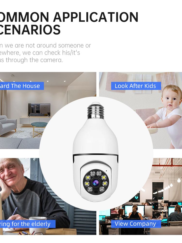 V380 1080P Wireless PTZ LED Bulb Camera