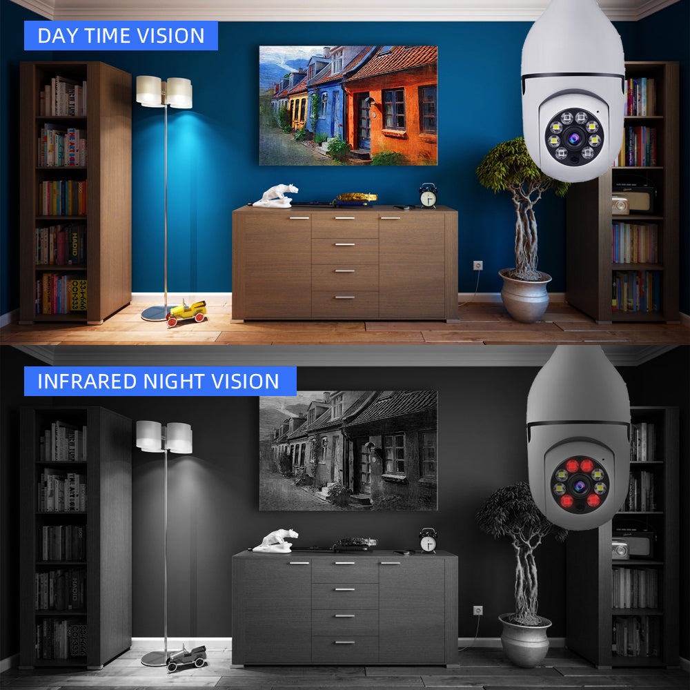 V380 1080P Wireless PTZ LED Bulb Camera