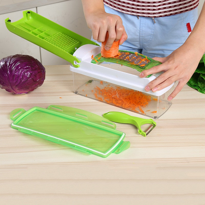 12pcs Nicer Dicer Plus – Multi-Function Kitchen Slicer