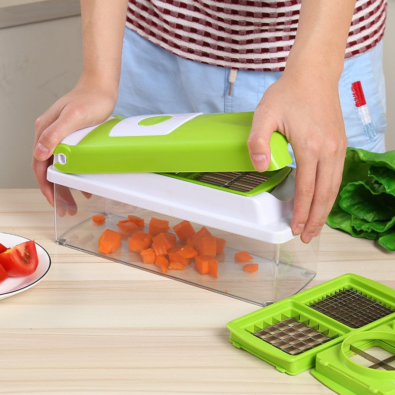 12pcs Nicer Dicer Plus – Multi-Function Kitchen Slicer