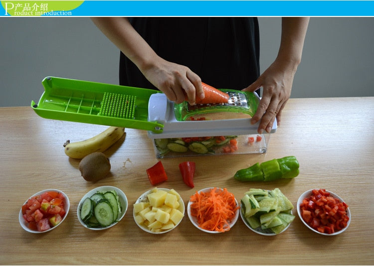 12pcs Nicer Dicer Plus – Multi-Function Kitchen Slicer