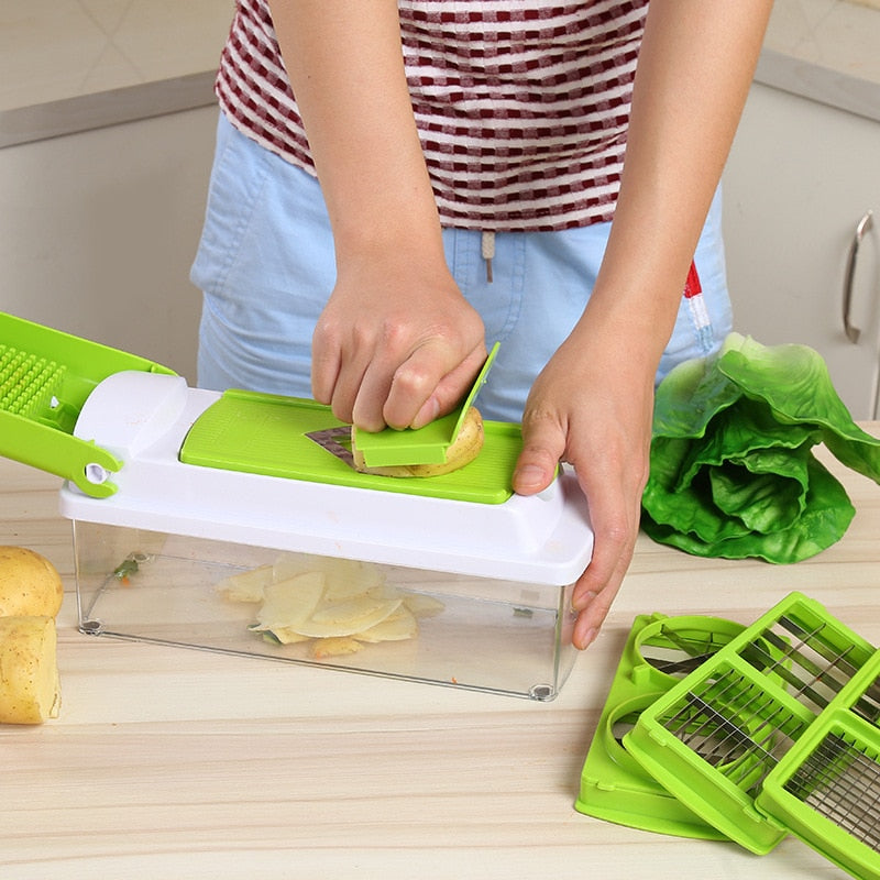 12pcs Nicer Dicer Plus – Multi-Function Kitchen Slicer