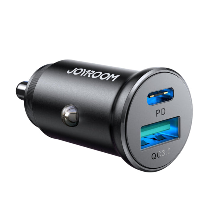 Joyroom JR-CCN05 30W Mini Car Charger – USB-A & USB-C