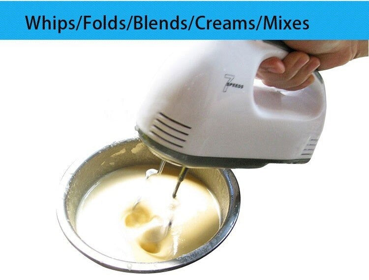Electric Hand Mixer with 7 Speed Control
