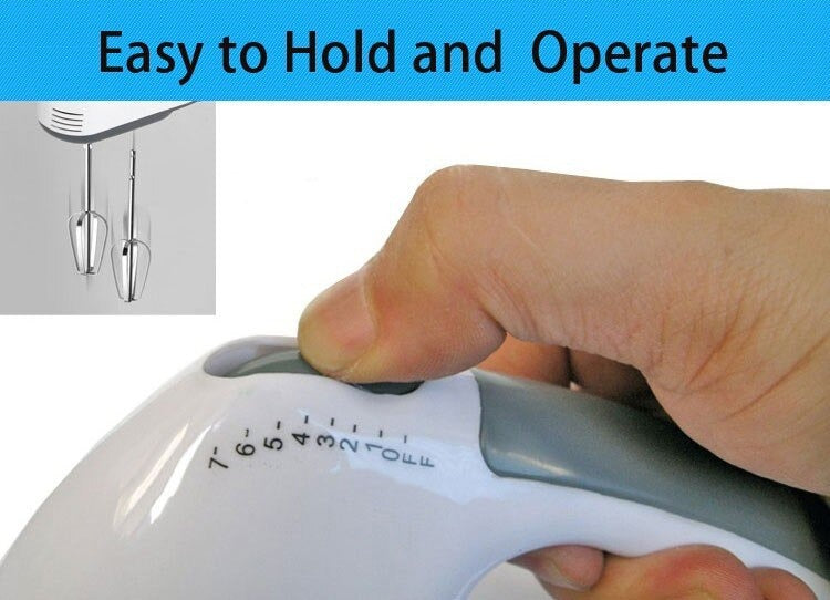 Electric Hand Mixer with 7 Speed Control