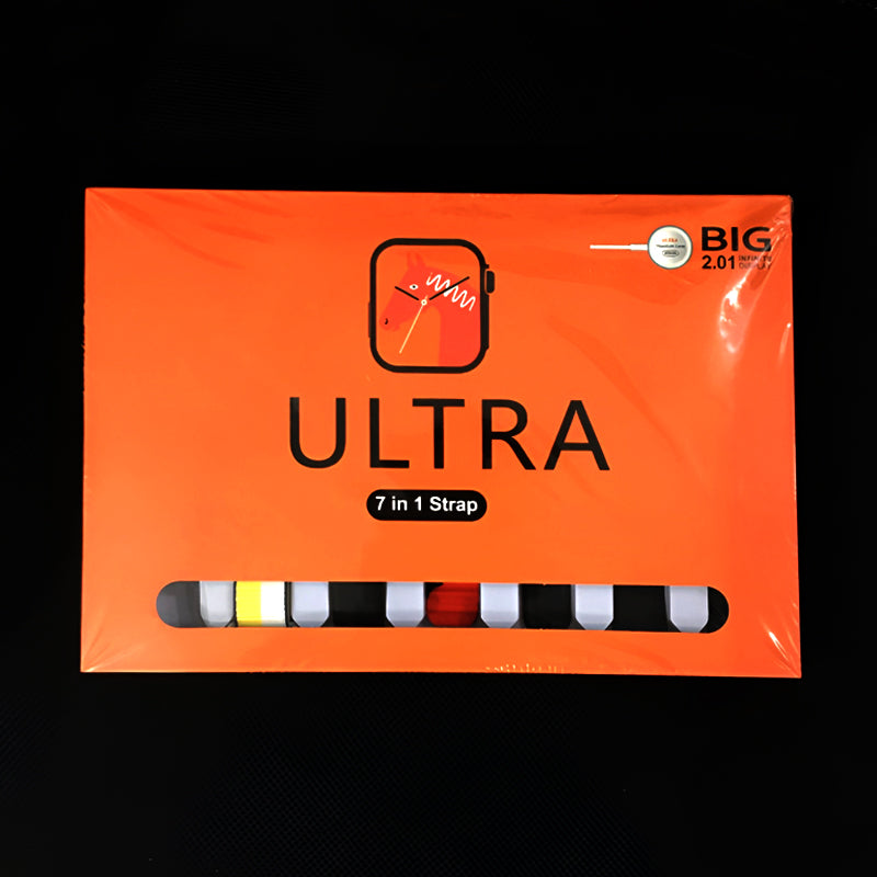 7-in-1 Ultra Smart Watch – Big 2.01” Display with 7 Straps