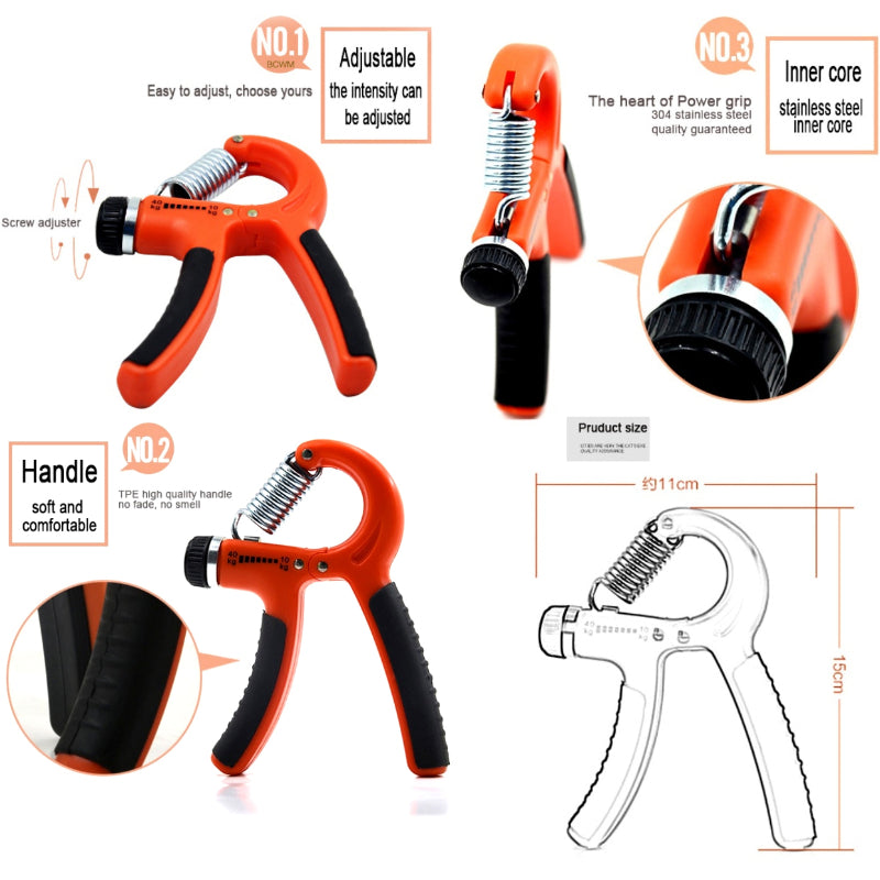 Adjustable Hand Grip Strengthener Set – 10-40Kg
