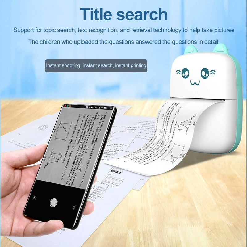 Mini Cat-Shaped Bluetooth Pocket Printer – 57mm