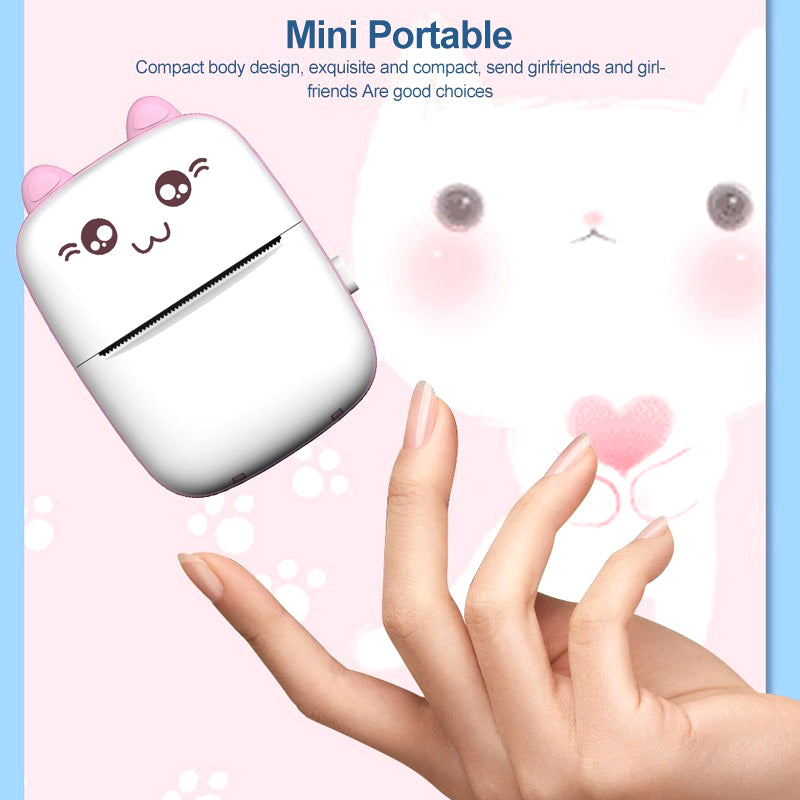 Mini Cat-Shaped Bluetooth Pocket Printer – 57mm