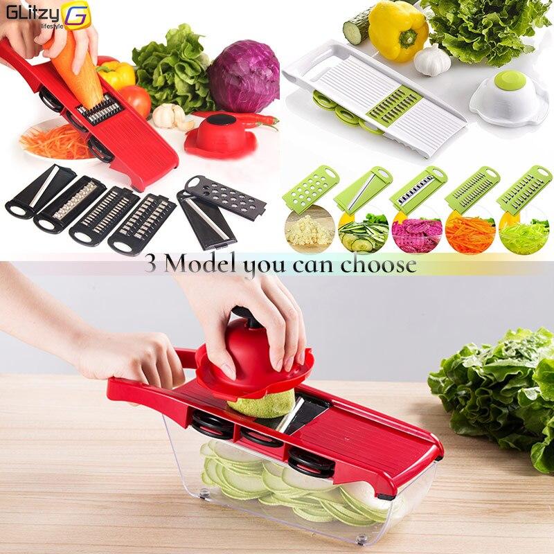 6-in-1 Vegetable Slicer & Chopper with Hand Guard