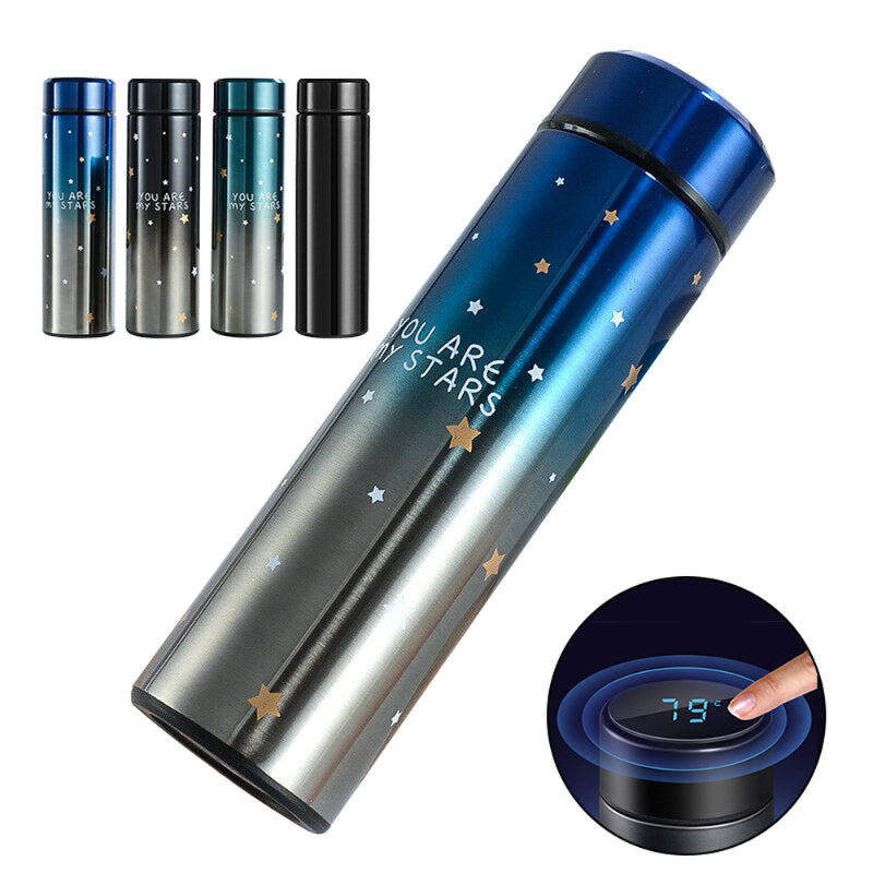 500ml Starry Sky LED Temperature Stainless Steel Thermos Bottle