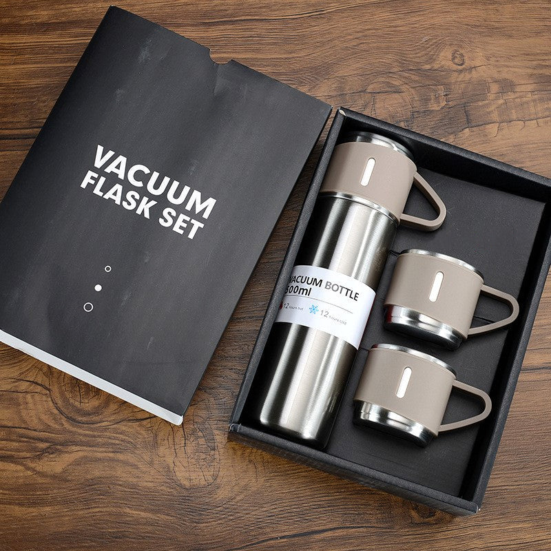 500ml Stainless Steel Vacuum Flask Set