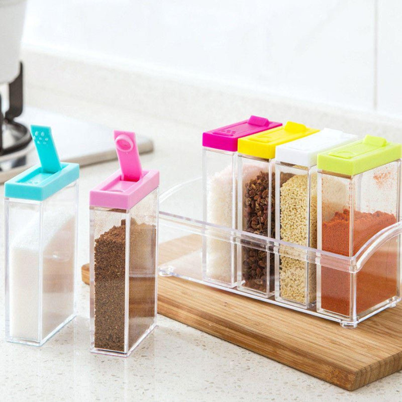 6 Pcs Spice Shaker Storage Boxes