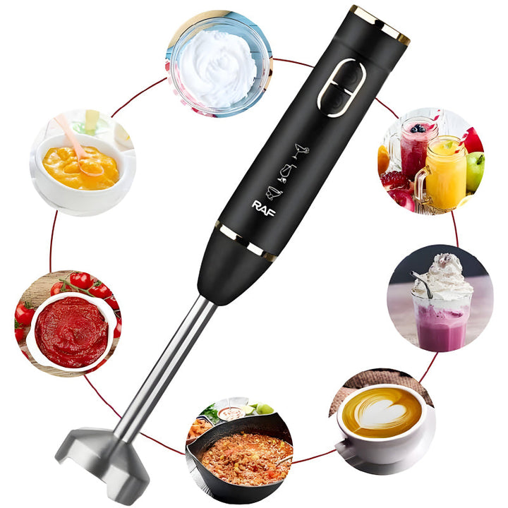 RAF R.320B 800W 4-Blade Hand Blender