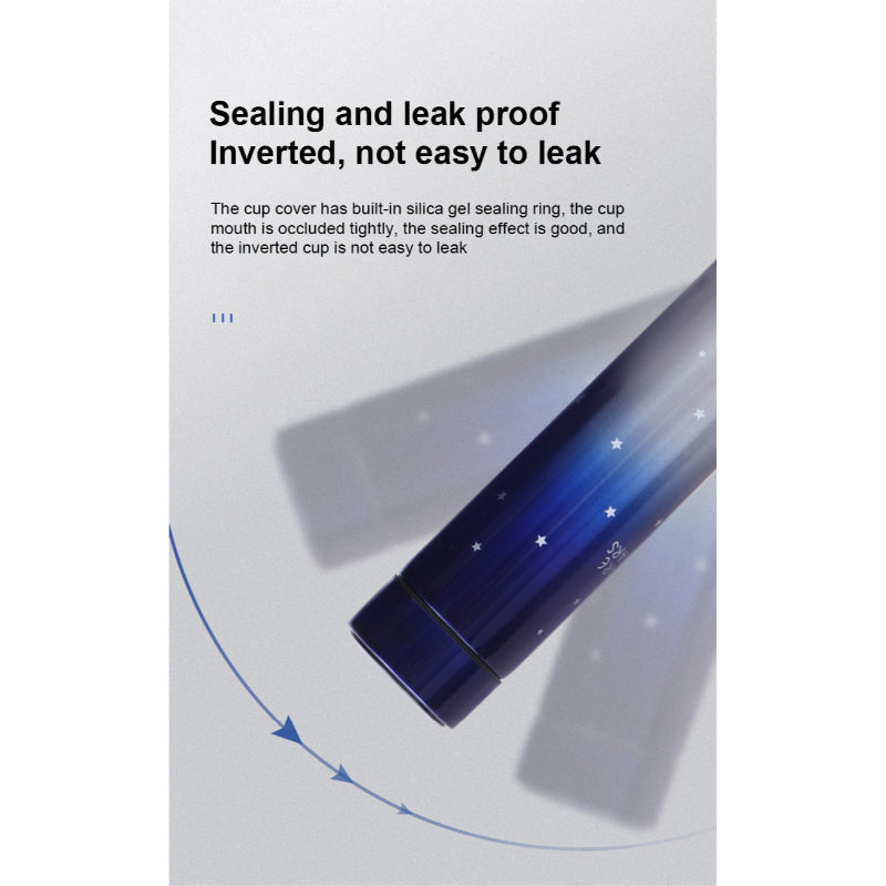 500ml Starry Sky LED Temperature Stainless Steel Thermos Bottle