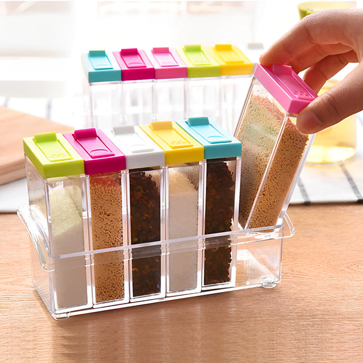 6 Pcs Spice Shaker Storage Boxes