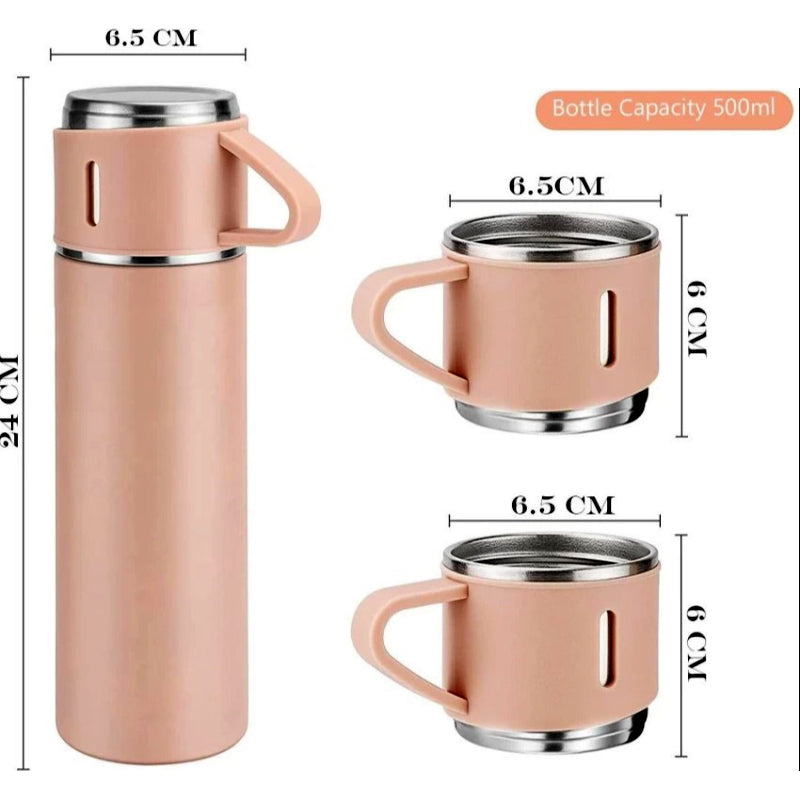500ml Stainless Steel Vacuum Flask Set