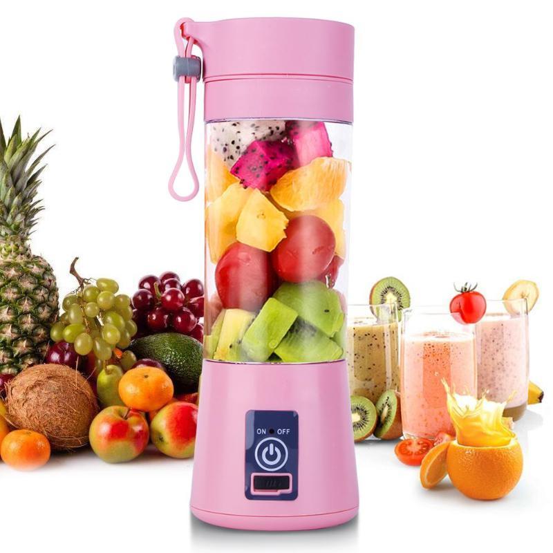 6 Blades USB Charger Portable Juice Blender