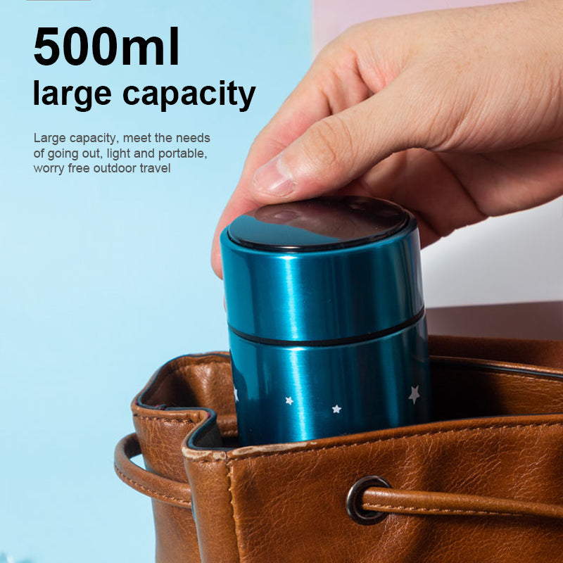 500ml Starry Sky LED Temperature Stainless Steel Thermos Bottle