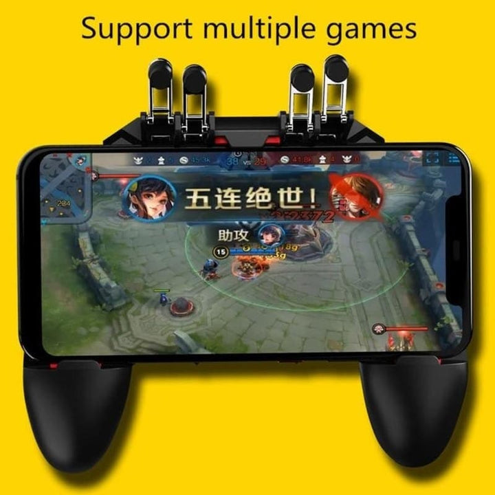 Six-Finger PUBG Mobile Gamepad Controller Trigger