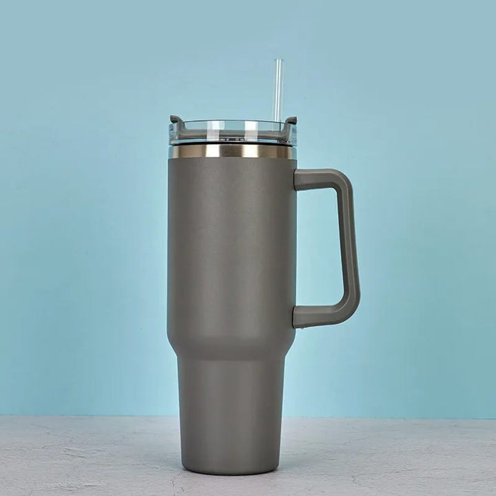 Large 40oz Matte Teal Insulated Tumbler