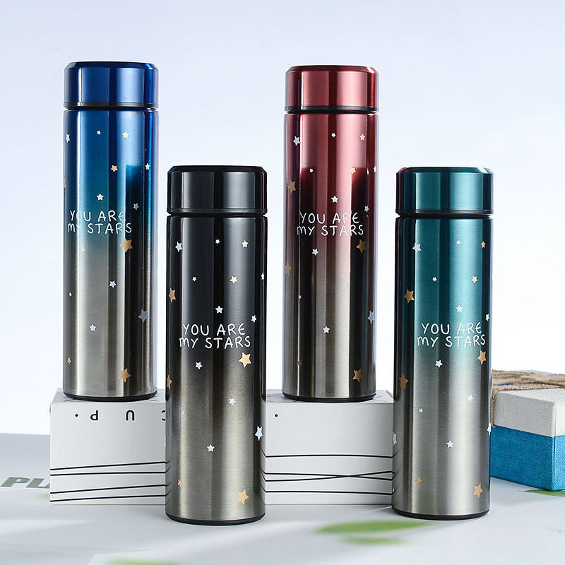 500ml Starry Sky LED Temperature Stainless Steel Thermos Bottle